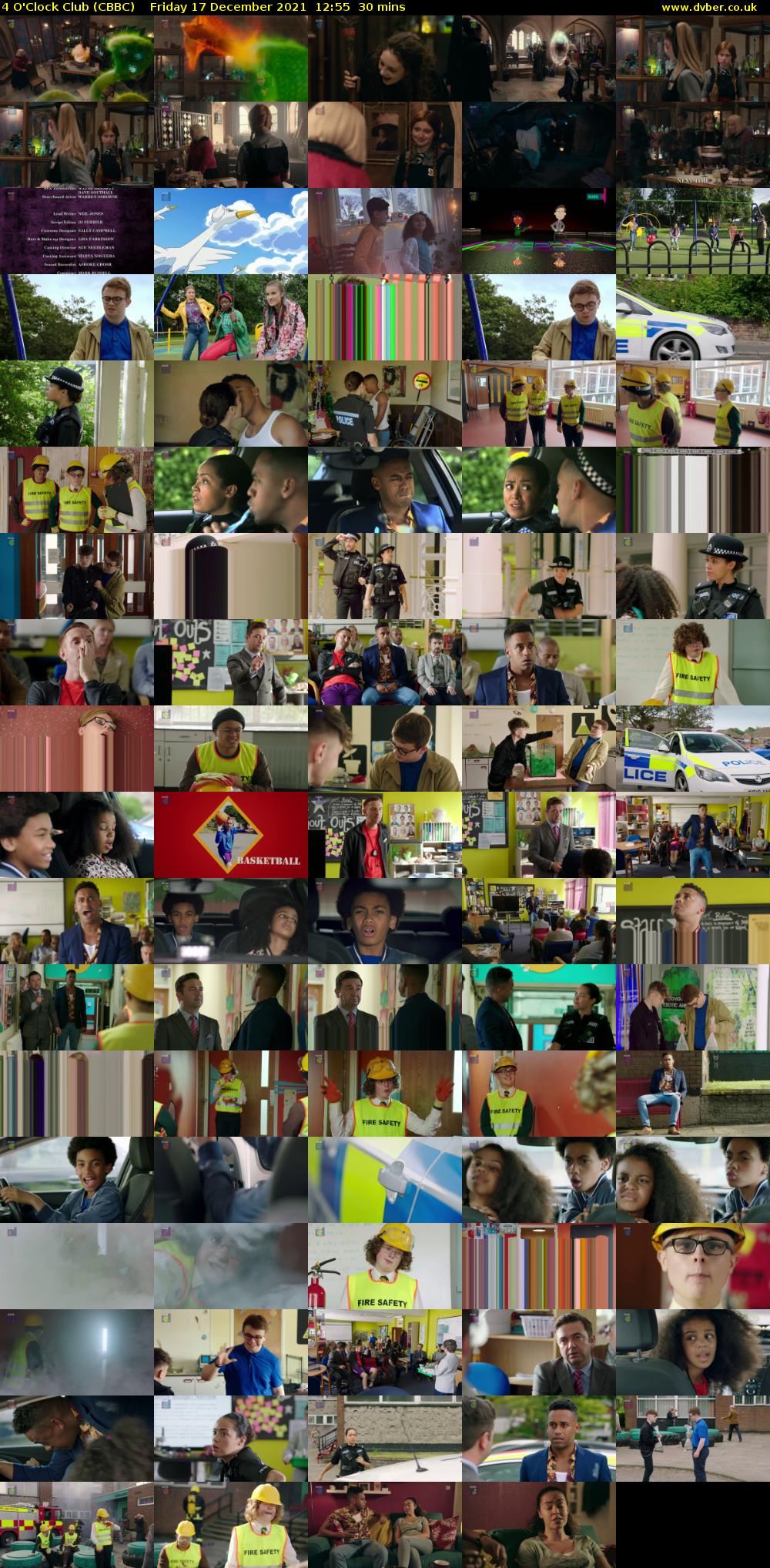 4 O'Clock Club (CBBC) Friday 17 December 2021 12:55 - 13:25