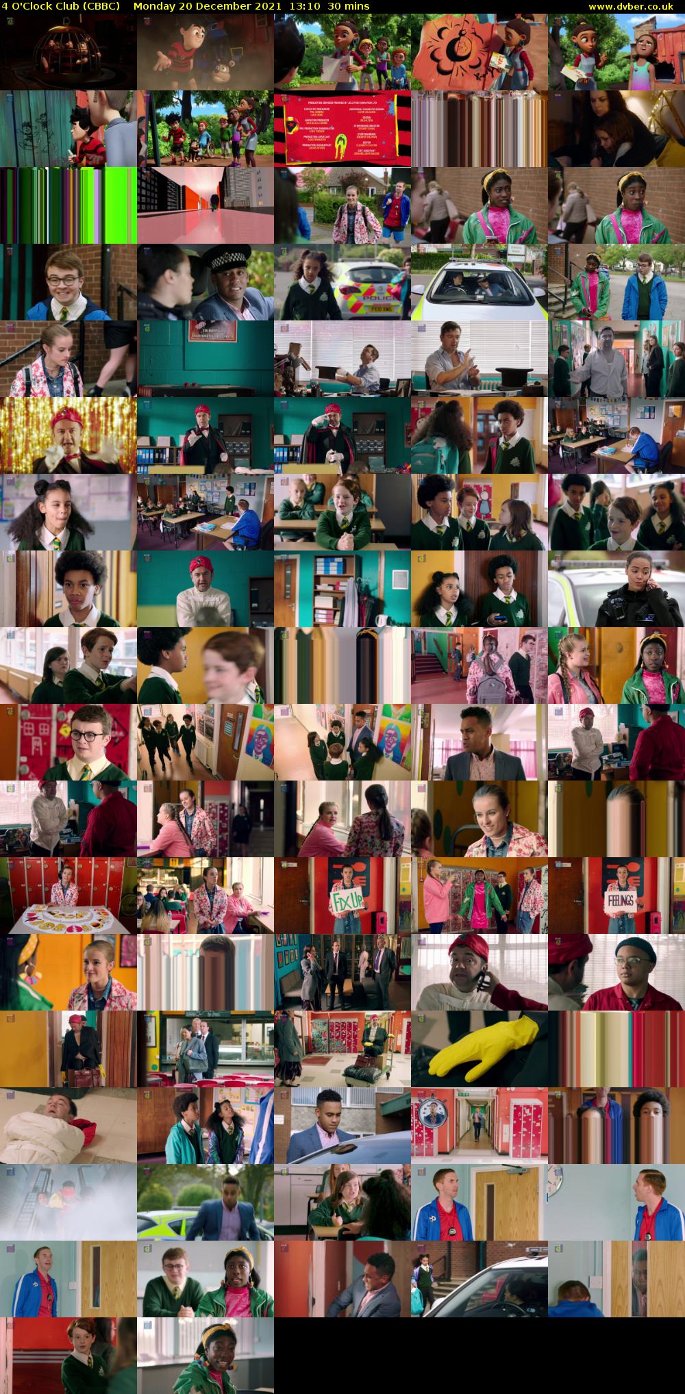 4 O'Clock Club (CBBC) Monday 20 December 2021 13:10 - 13:40
