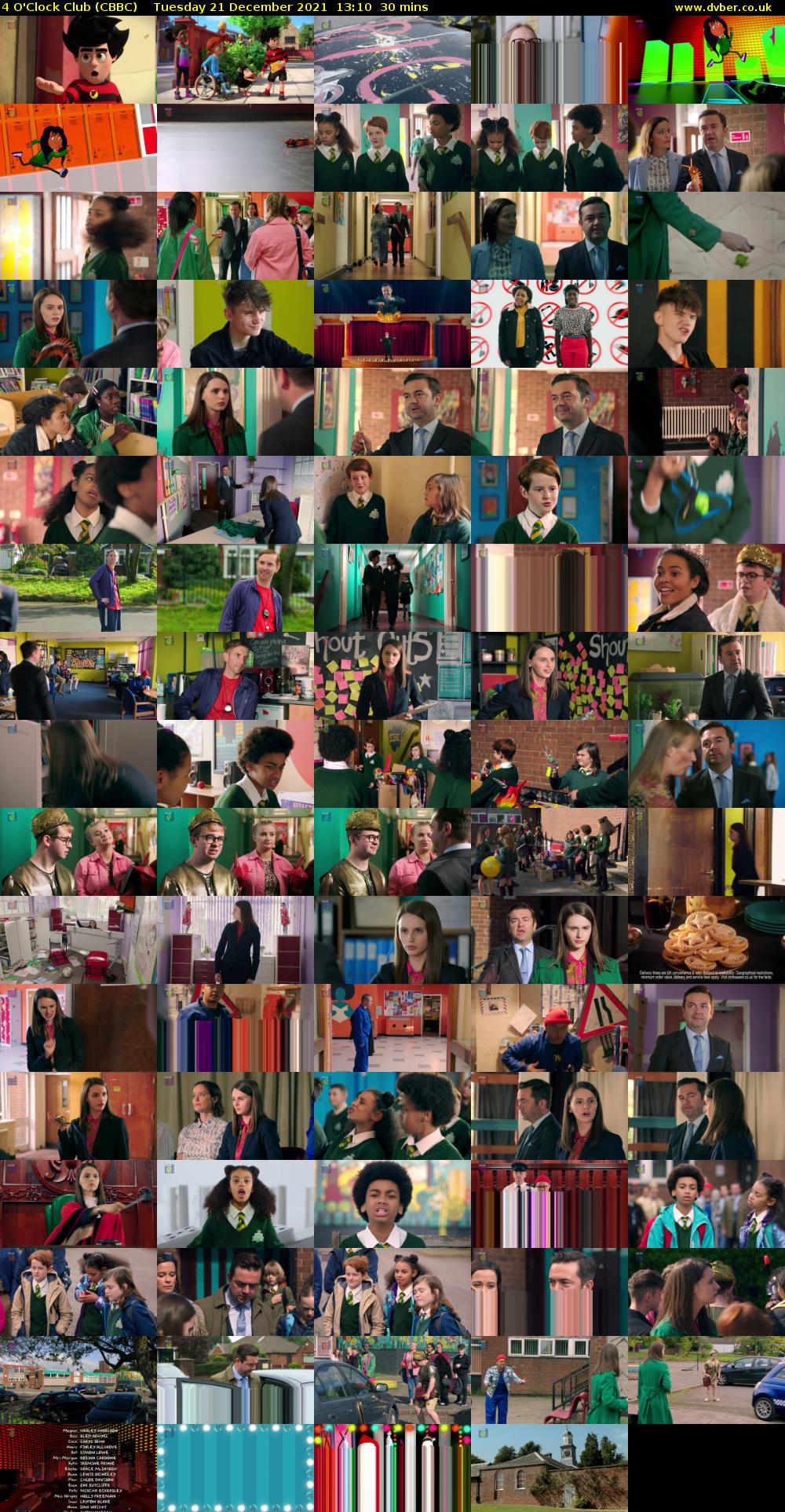 4 O'Clock Club (CBBC) Tuesday 21 December 2021 13:10 - 13:40