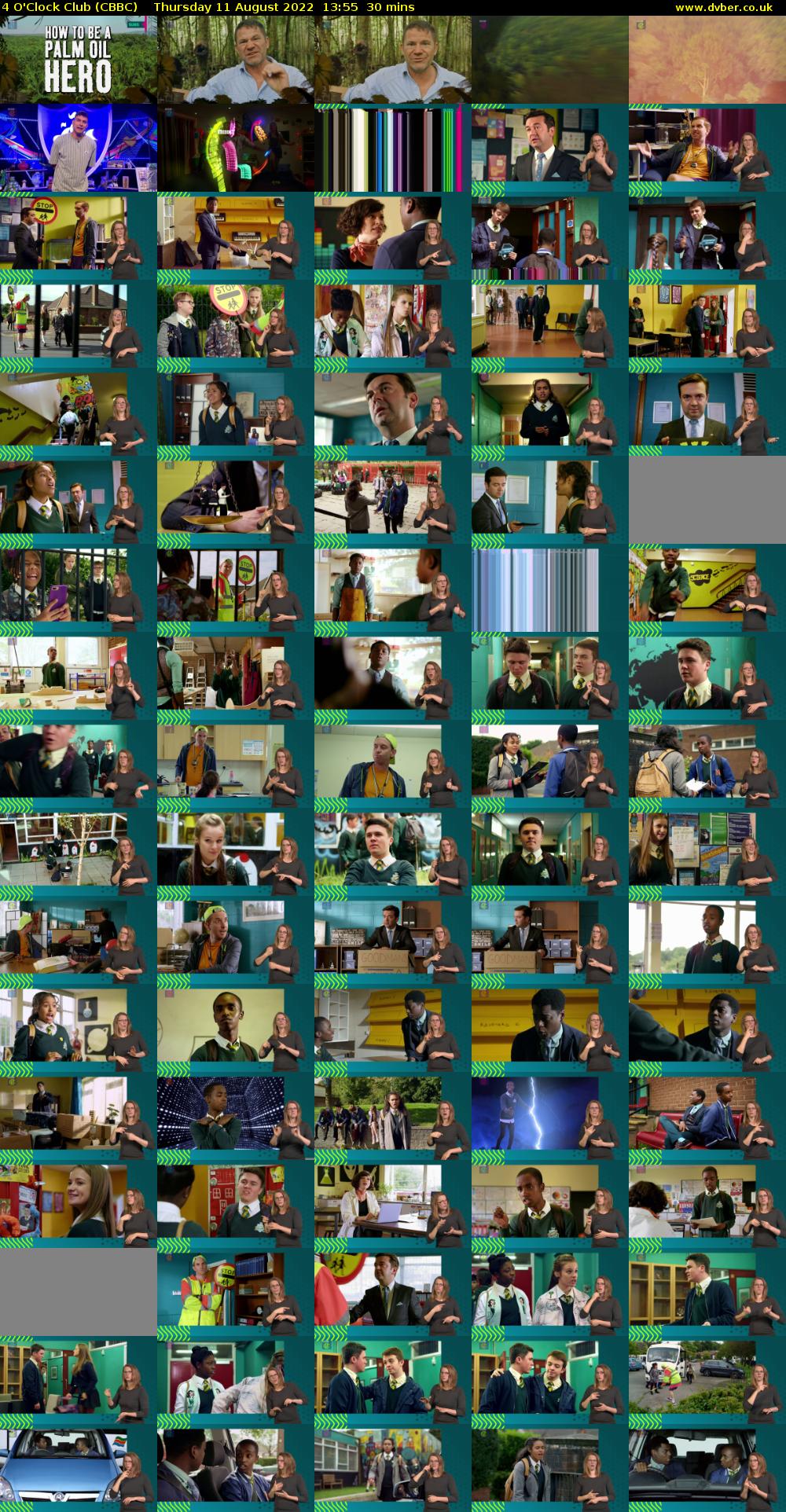 4 O'Clock Club (CBBC) Thursday 11 August 2022 13:55 - 14:25