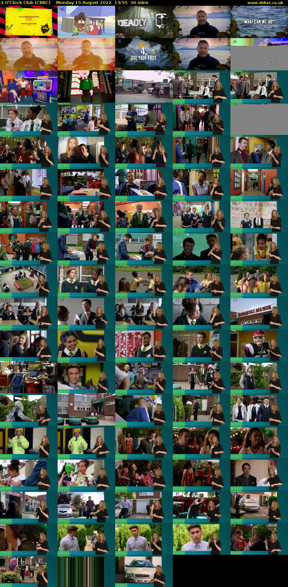 4 O'Clock Club (CBBC) Monday 15 August 2022 13:55 - 14:25