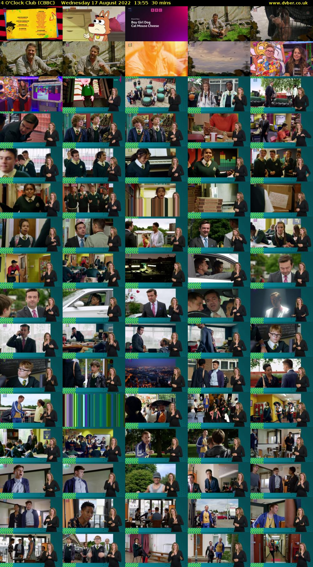 4 O'Clock Club (CBBC) Wednesday 17 August 2022 13:55 - 14:25