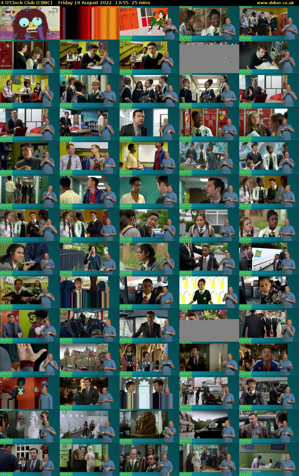 4 O'Clock Club (CBBC) Friday 19 August 2022 13:55 - 14:20