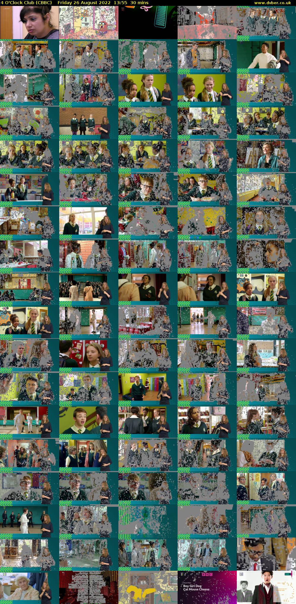 4 O'Clock Club (CBBC) Friday 26 August 2022 13:55 - 14:25