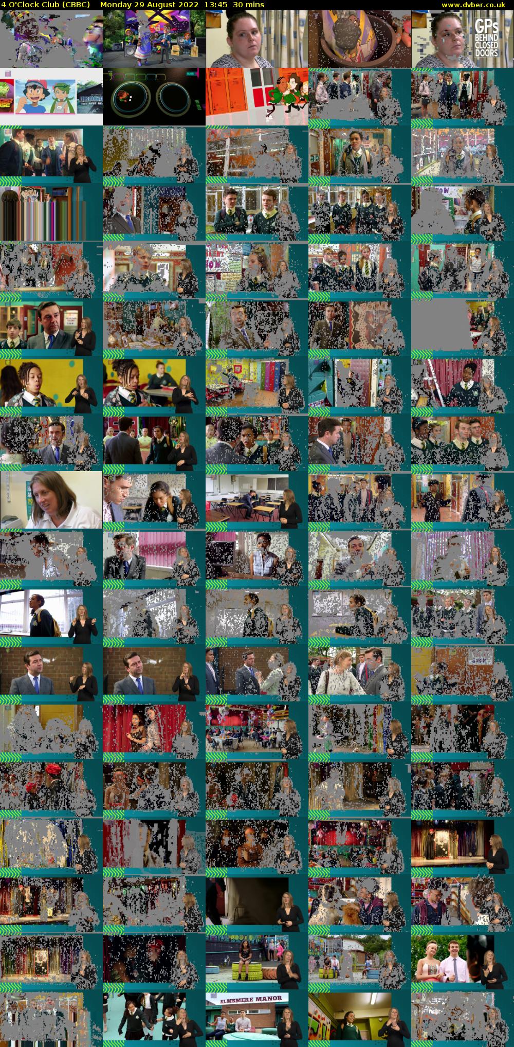4 O'Clock Club (CBBC) Monday 29 August 2022 13:45 - 14:15