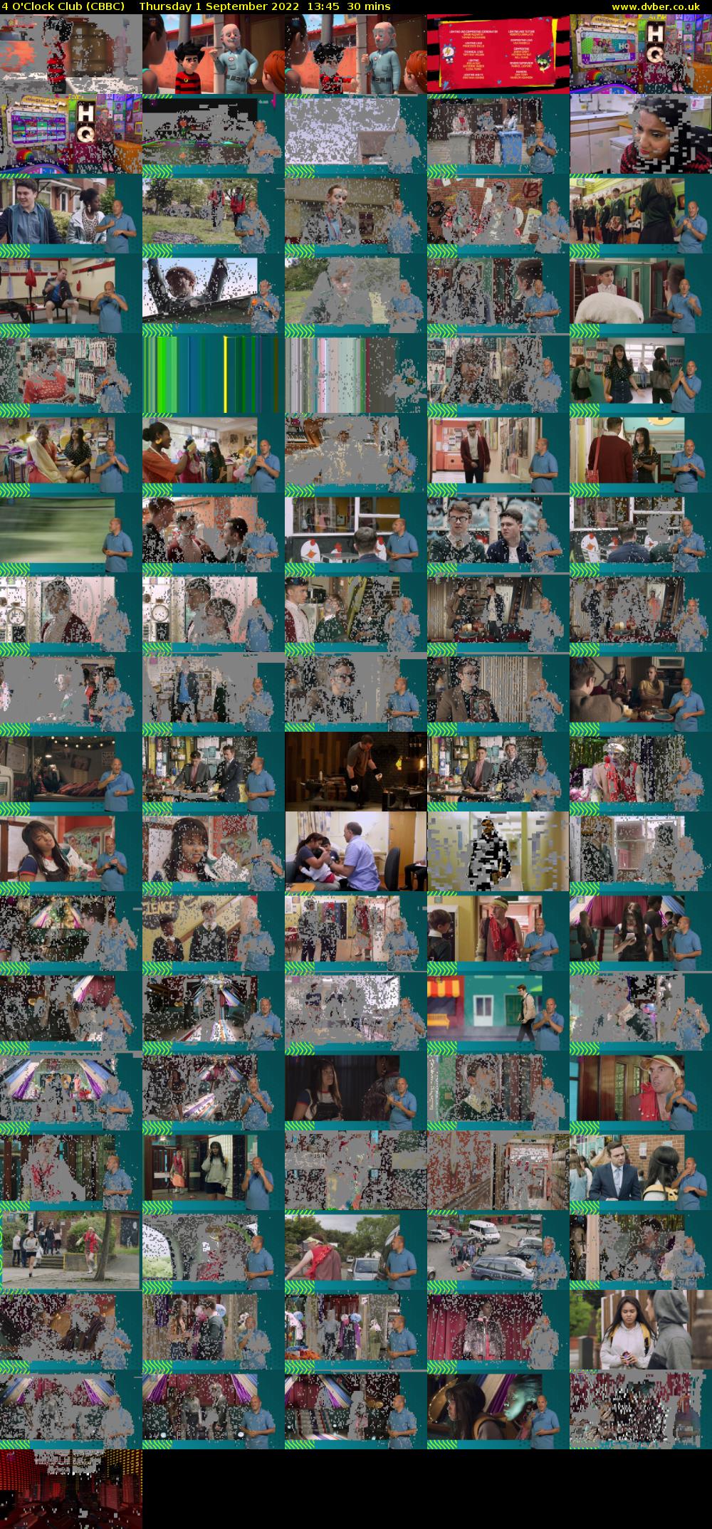 4 O'Clock Club (CBBC) Thursday 1 September 2022 13:45 - 14:15
