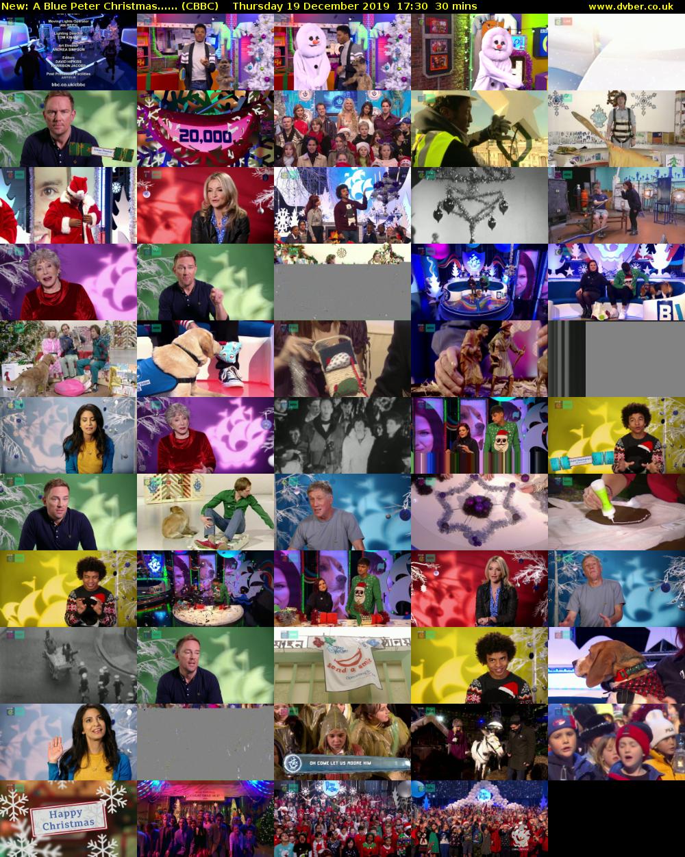 A Blue Peter Christmas...... (CBBC) Thursday 19 December 2019 17:30 - 18:00