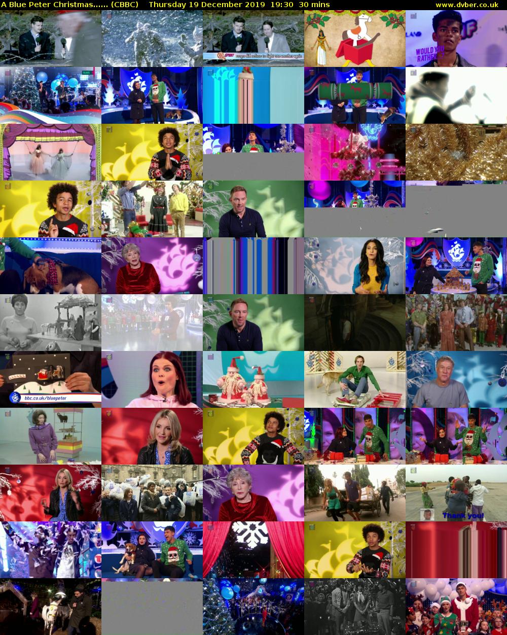 A Blue Peter Christmas...... (CBBC) Thursday 19 December 2019 19:30 - 20:00