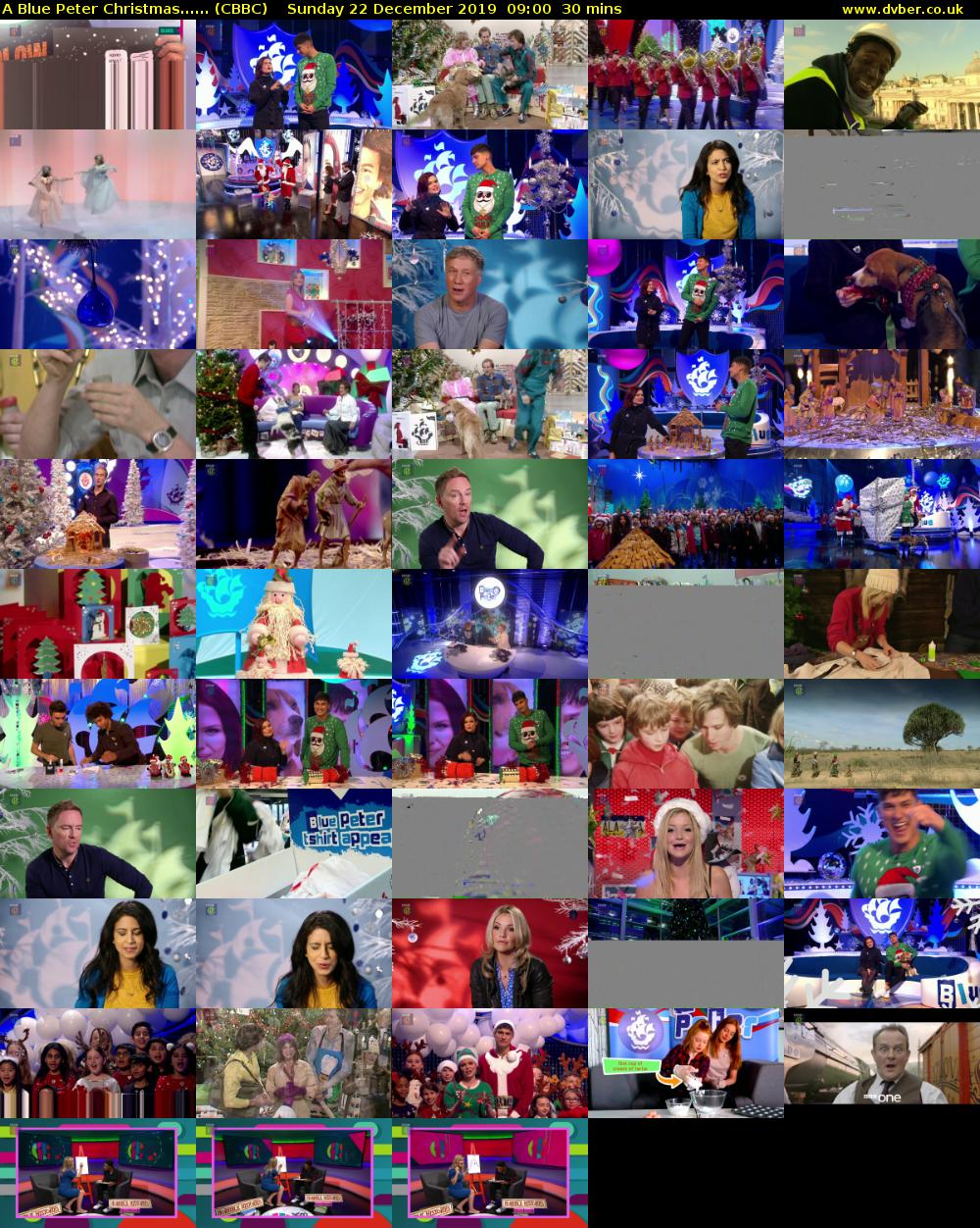 A Blue Peter Christmas...... (CBBC) Sunday 22 December 2019 09:00 - 09:30