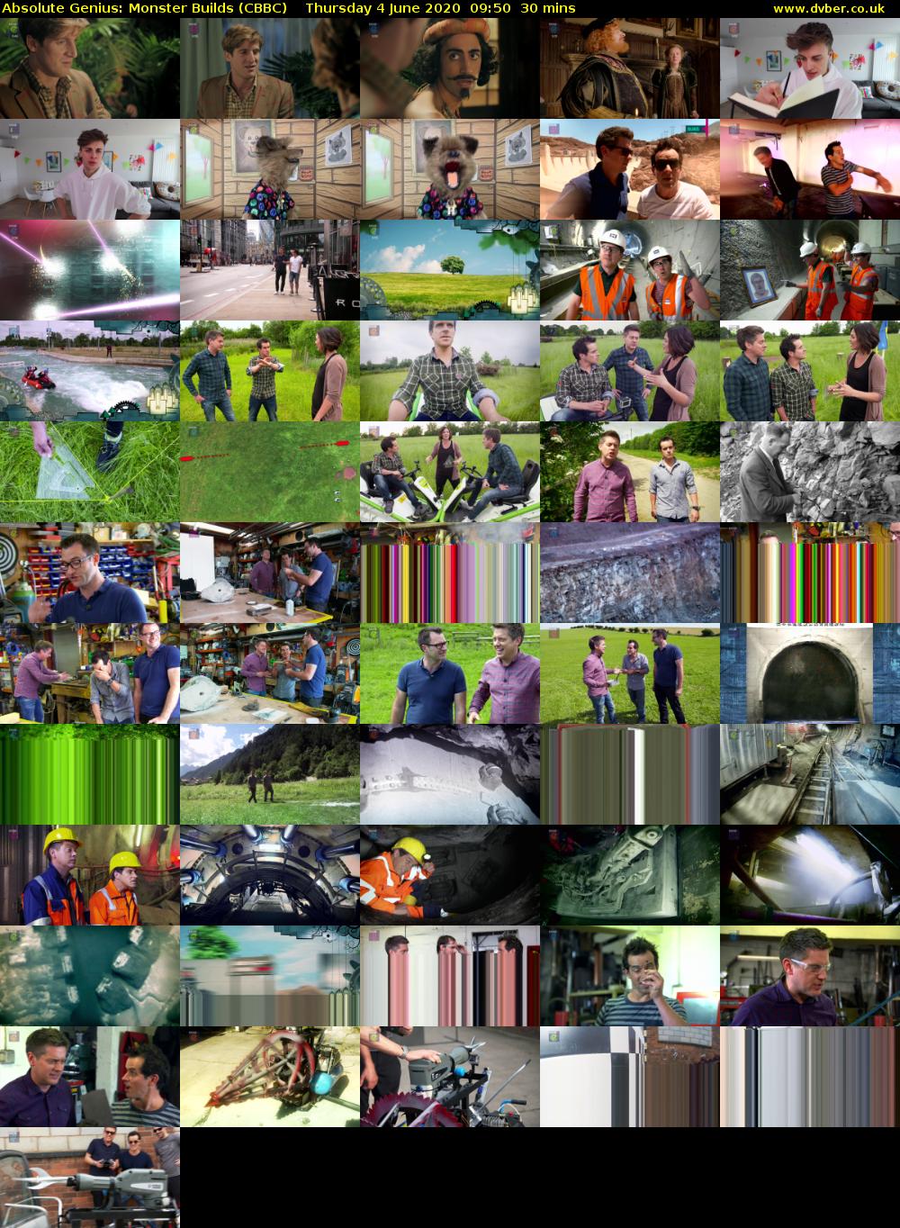 Absolute Genius: Monster Builds (CBBC) Thursday 4 June 2020 09:50 - 10:20