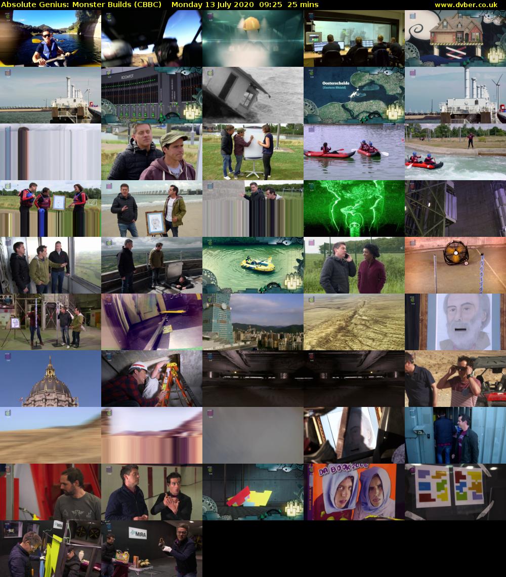 Absolute Genius: Monster Builds (CBBC) Monday 13 July 2020 09:25 - 09:50