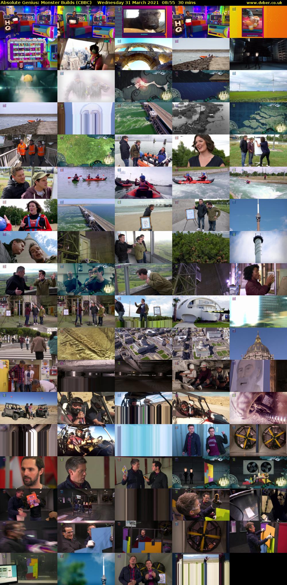 Absolute Genius: Monster Builds (CBBC) Wednesday 31 March 2021 08:55 - 09:25