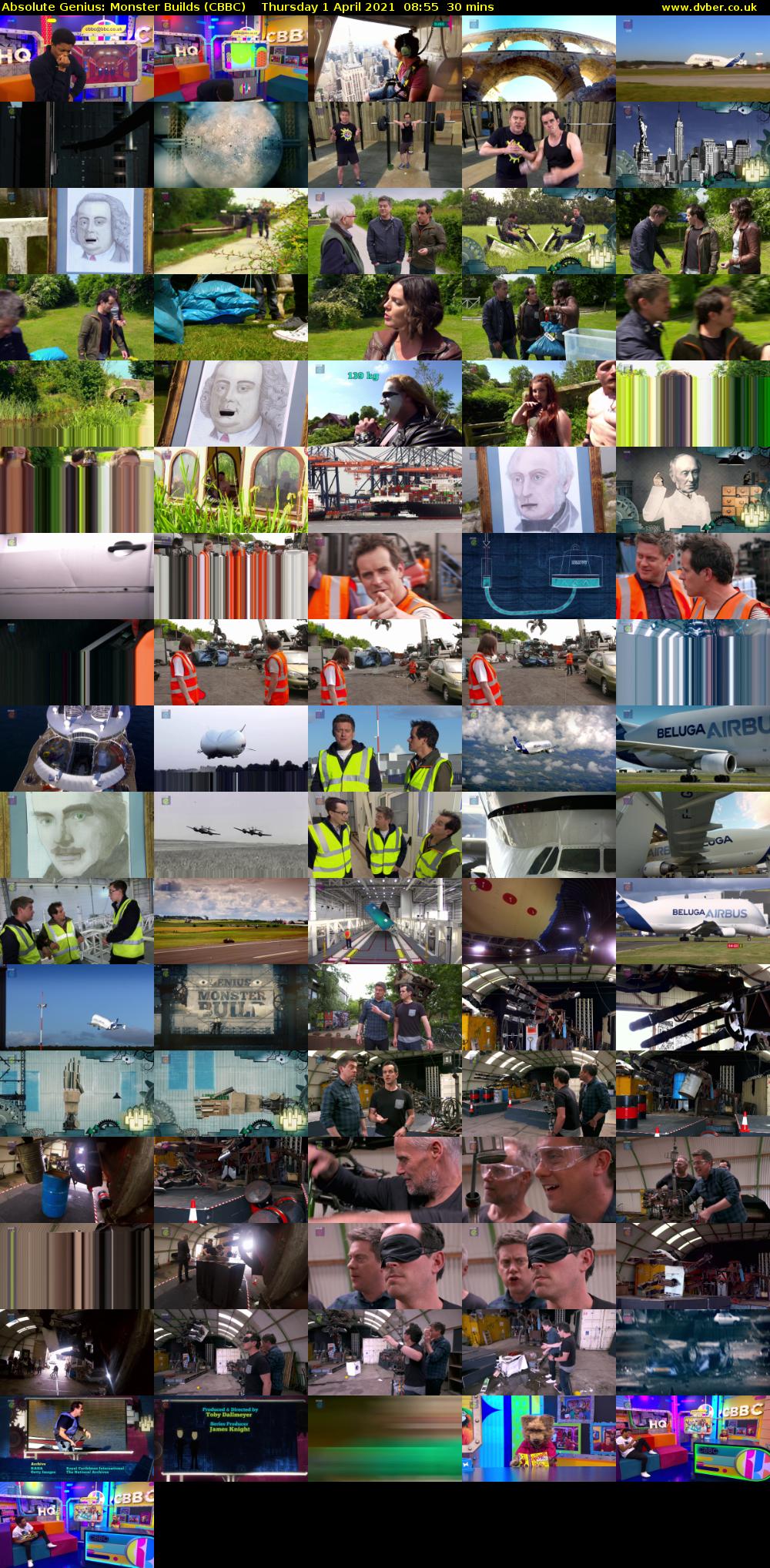 Absolute Genius: Monster Builds (CBBC) Thursday 1 April 2021 08:55 - 09:25