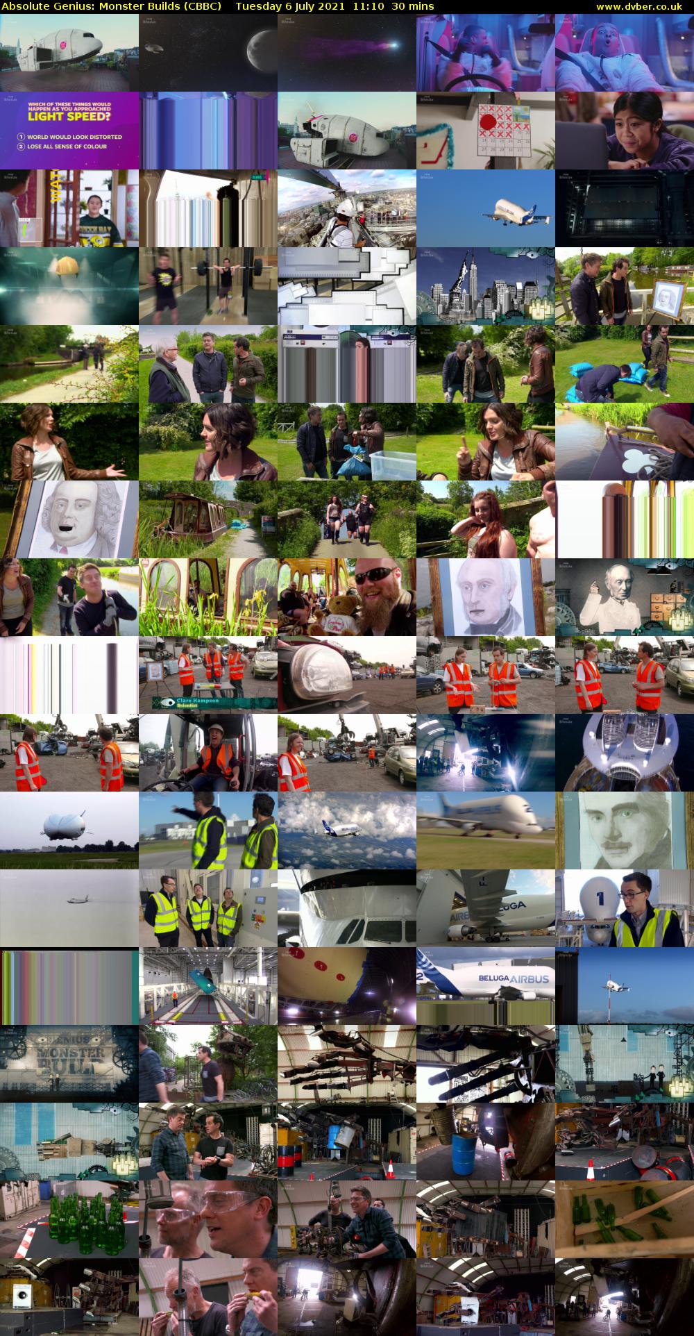 Absolute Genius: Monster Builds (CBBC) Tuesday 6 July 2021 11:10 - 11:40