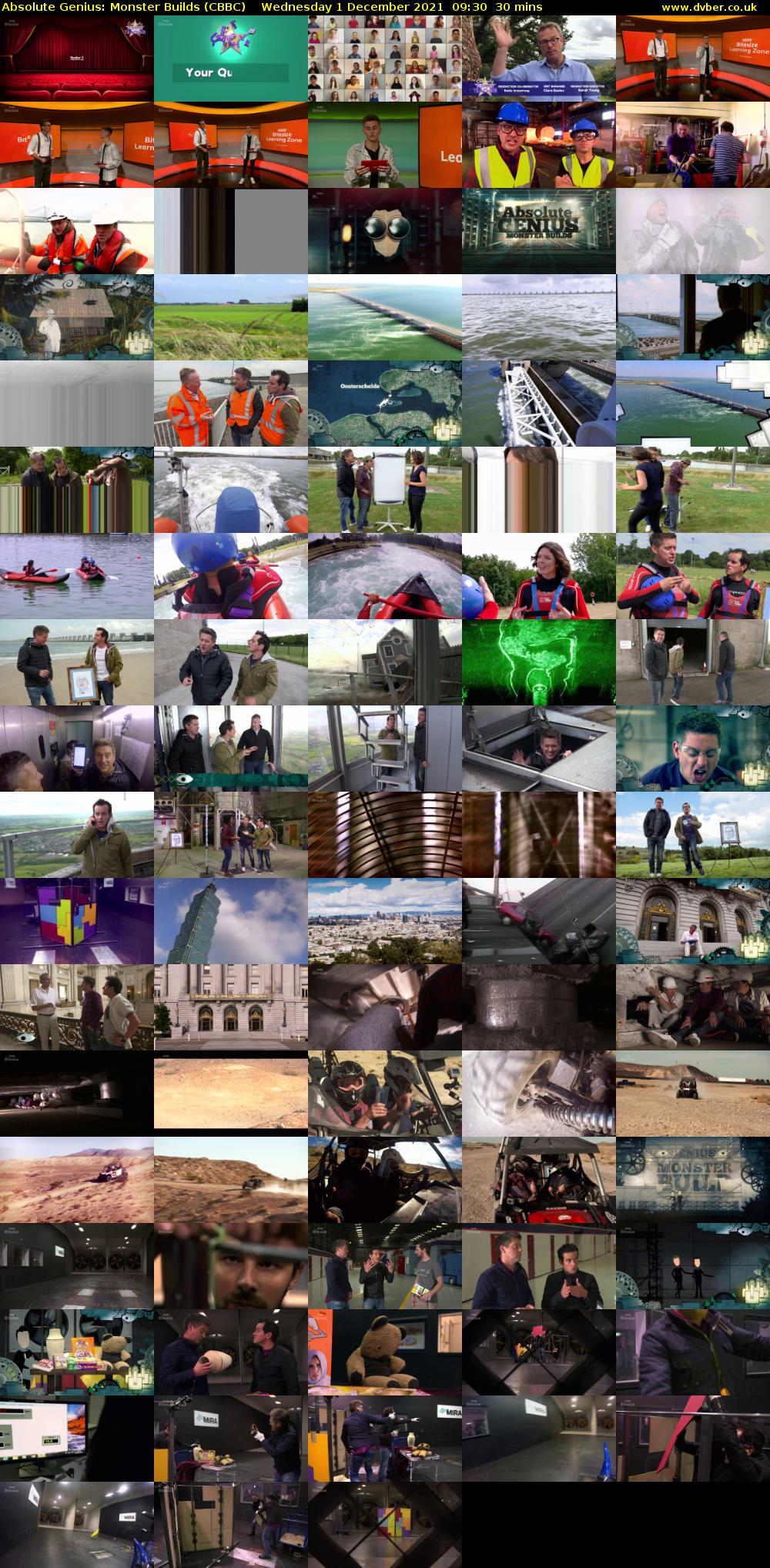 Absolute Genius: Monster Builds (CBBC) Wednesday 1 December 2021 09:30 - 10:00