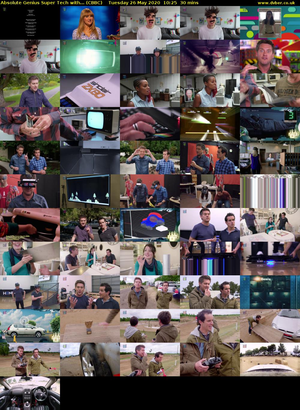 Absolute Genius Super Tech with... (CBBC) Tuesday 26 May 2020 10:25 - 10:55