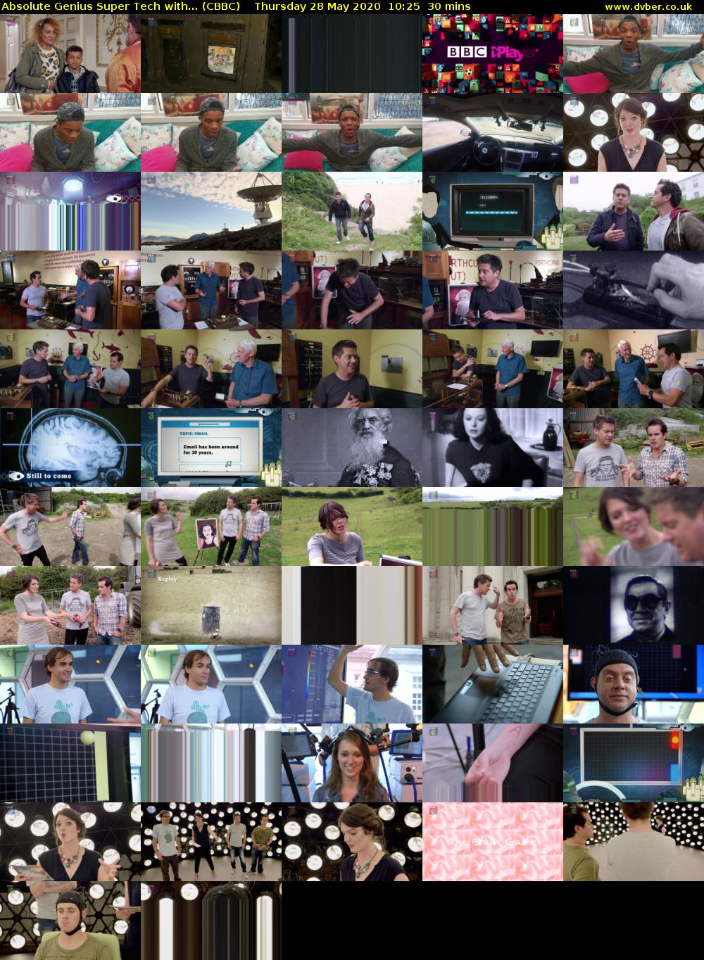 Absolute Genius Super Tech with... (CBBC) Thursday 28 May 2020 10:25 - 10:55