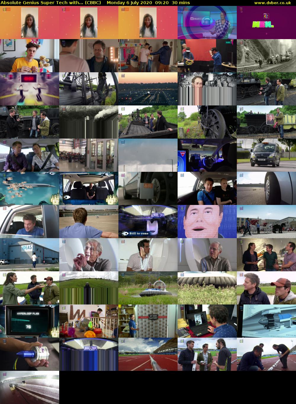 Absolute Genius Super Tech with... (CBBC) Monday 6 July 2020 09:20 - 09:50