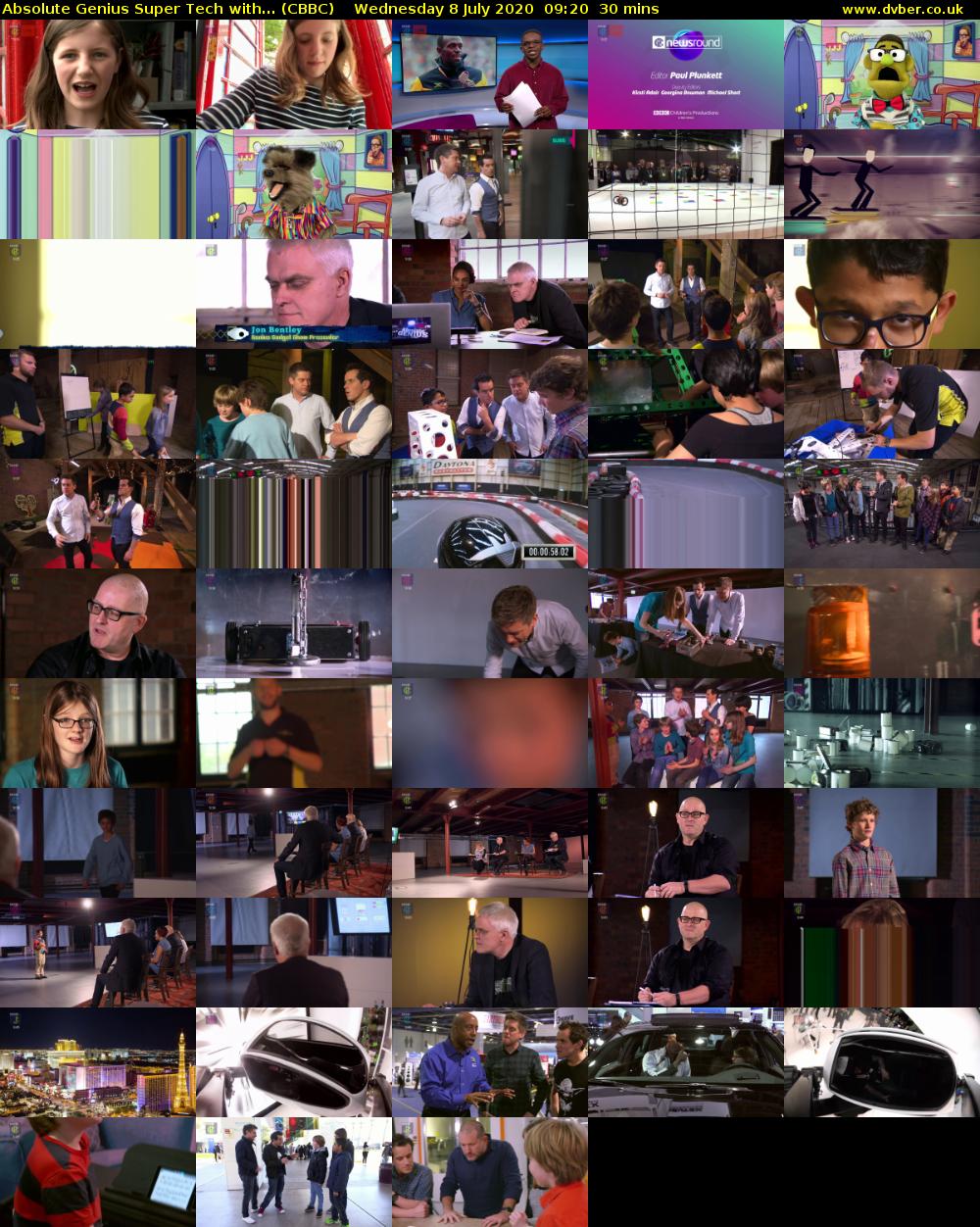Absolute Genius Super Tech with... (CBBC) Wednesday 8 July 2020 09:20 - 09:50