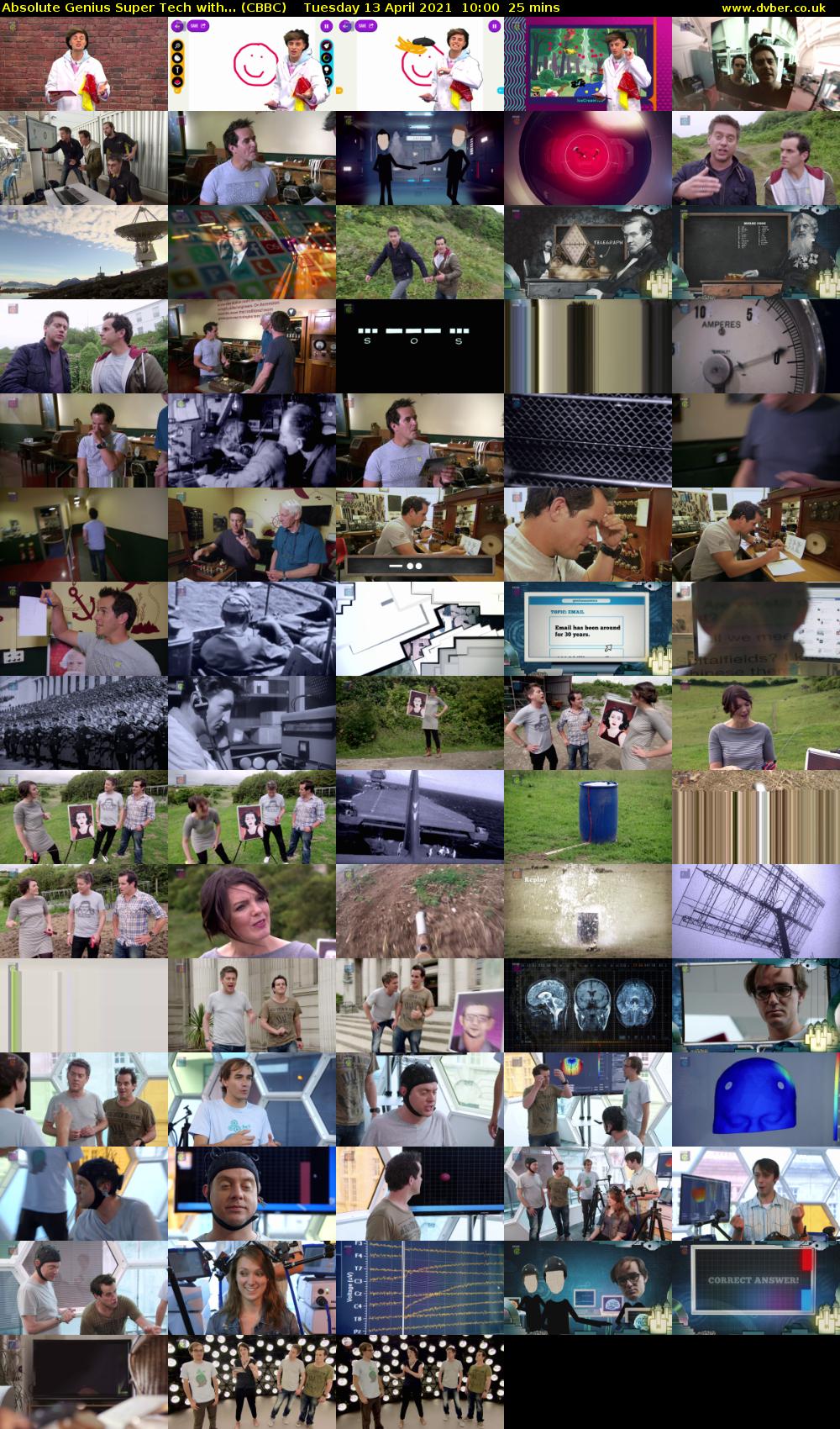 Absolute Genius Super Tech with... (CBBC) Tuesday 13 April 2021 10:00 - 10:25