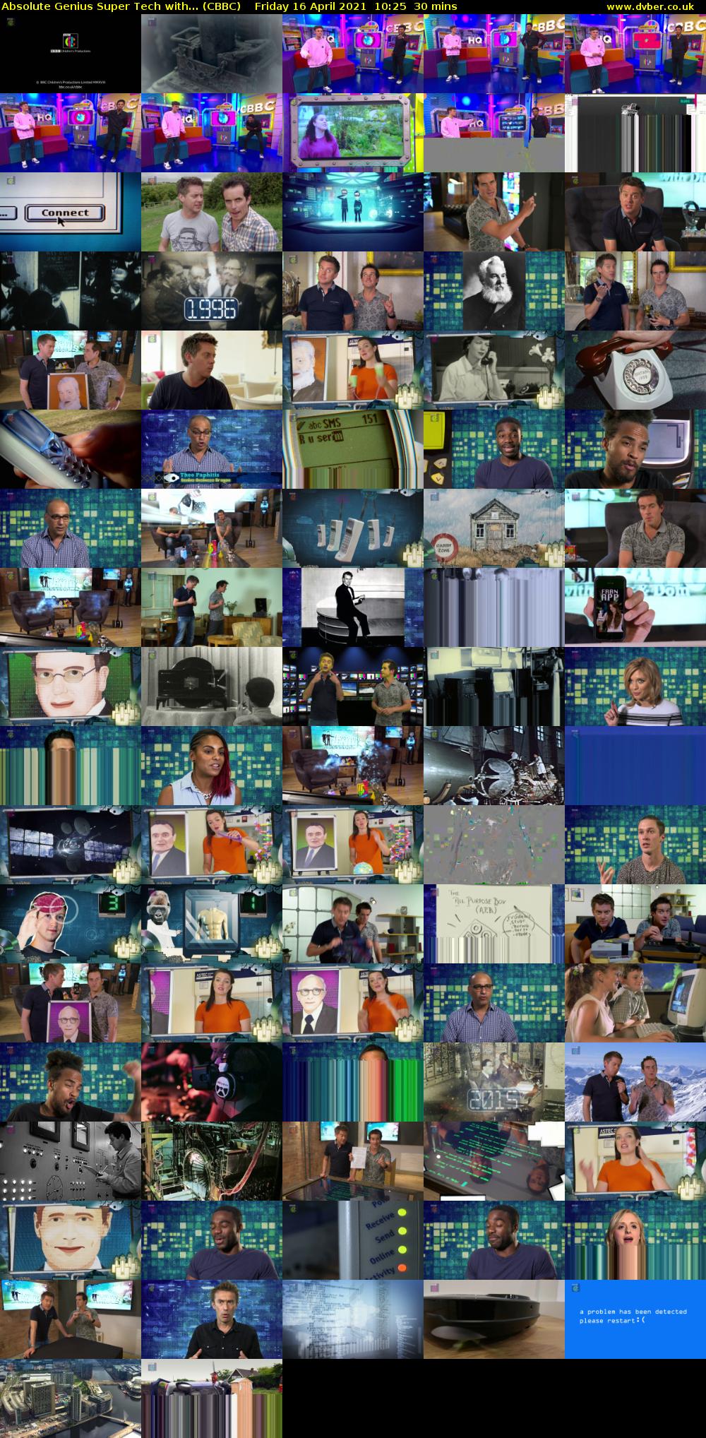 Absolute Genius Super Tech with... (CBBC) Friday 16 April 2021 10:25 - 10:55