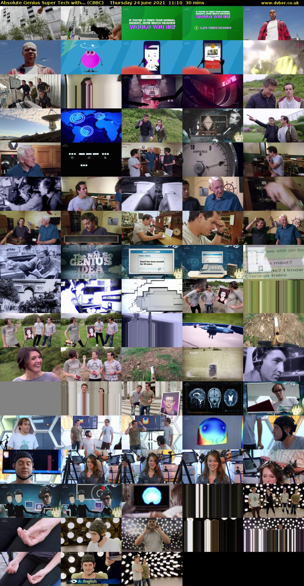 Absolute Genius Super Tech with... (CBBC) Thursday 24 June 2021 11:10 - 11:40