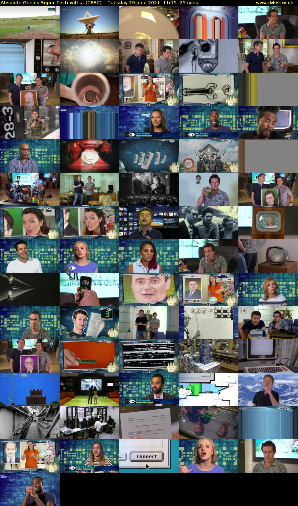 Absolute Genius Super Tech with... (CBBC) Tuesday 29 June 2021 11:15 - 11:40