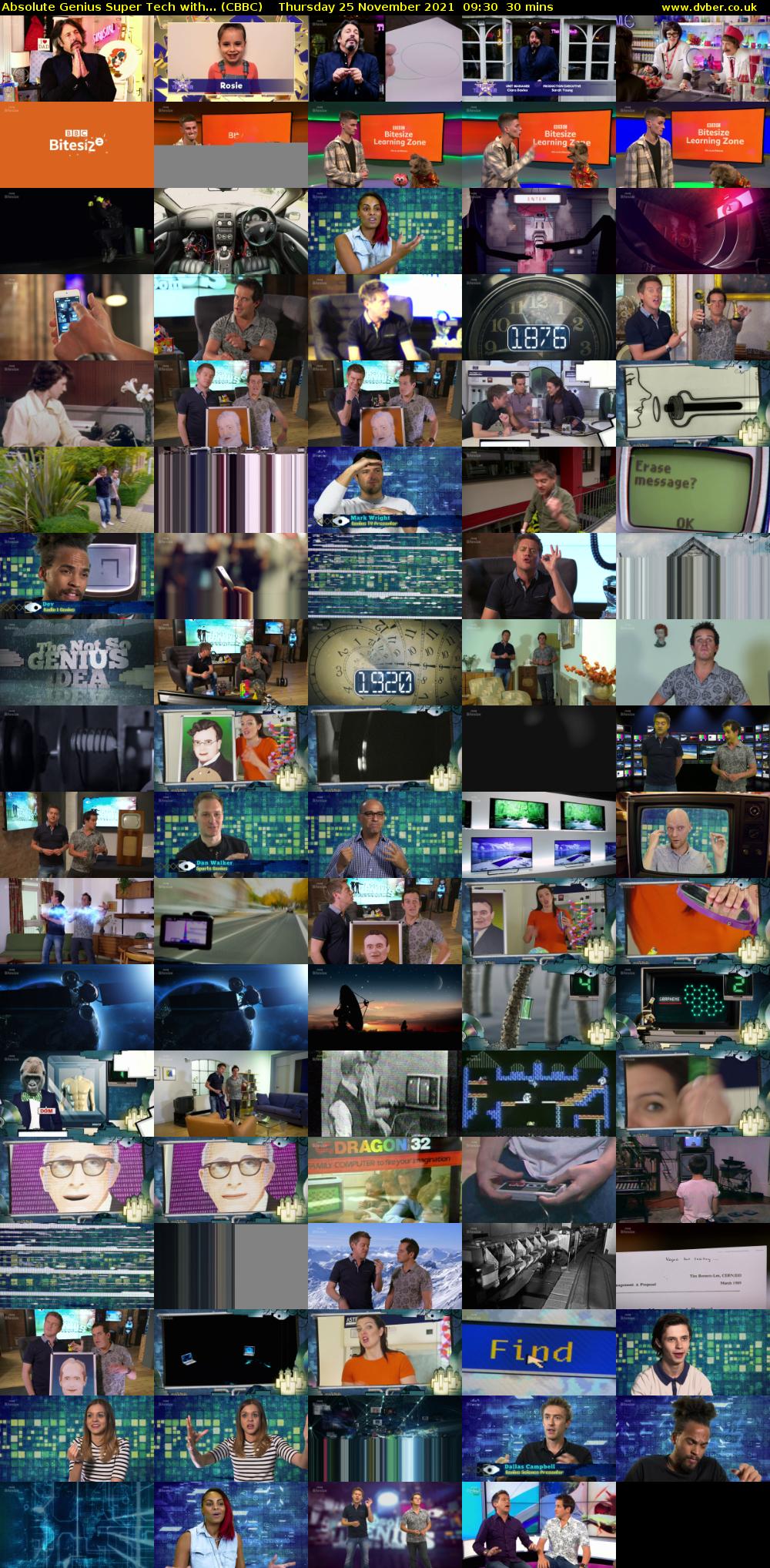 Absolute Genius Super Tech with... (CBBC) Thursday 25 November 2021 09:30 - 10:00