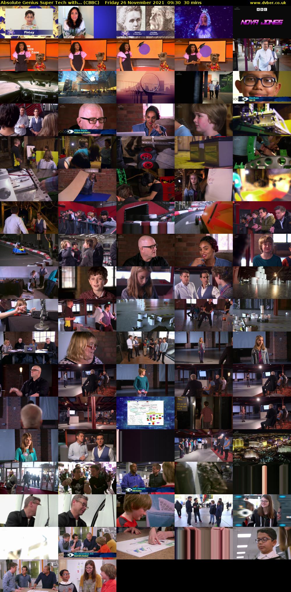 Absolute Genius Super Tech with... (CBBC) Friday 26 November 2021 09:30 - 10:00