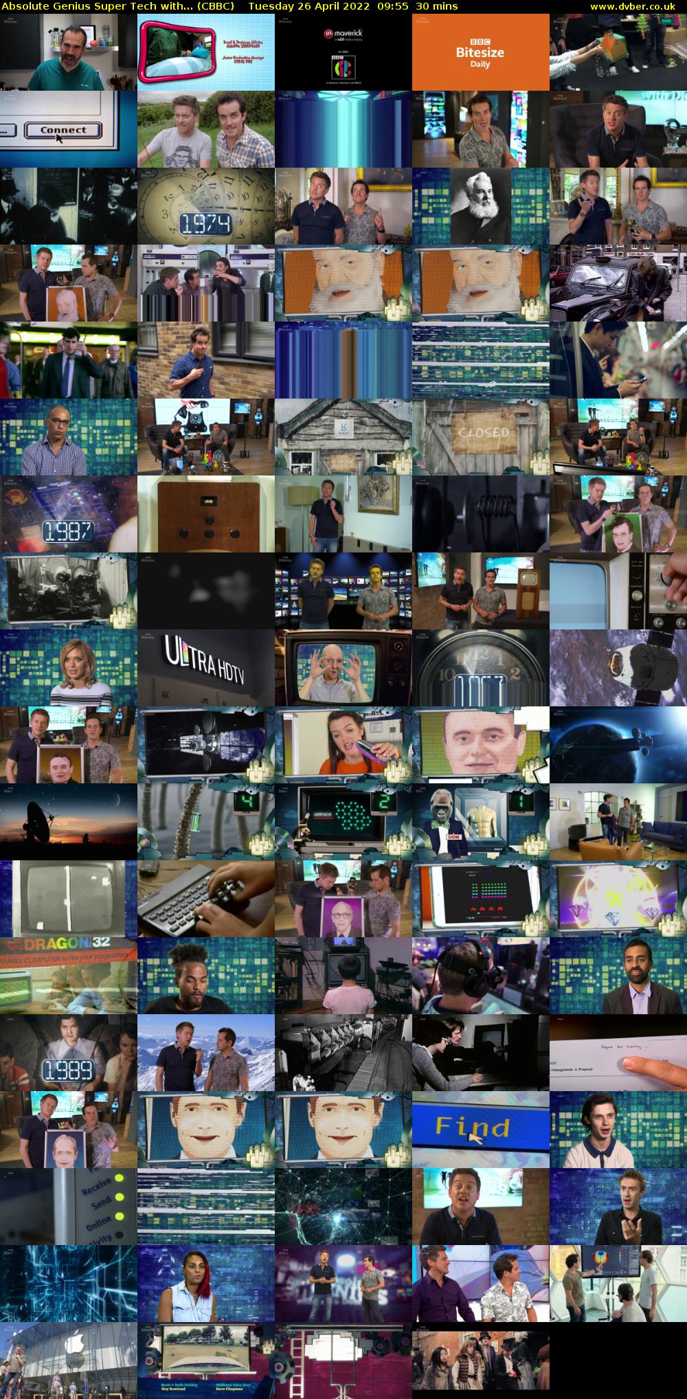 Absolute Genius Super Tech with... (CBBC) Tuesday 26 April 2022 09:55 - 10:25