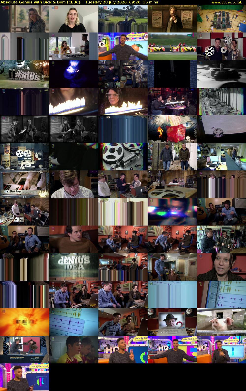 Absolute Genius with Dick & Dom (CBBC) Tuesday 28 July 2020 09:20 - 09:55