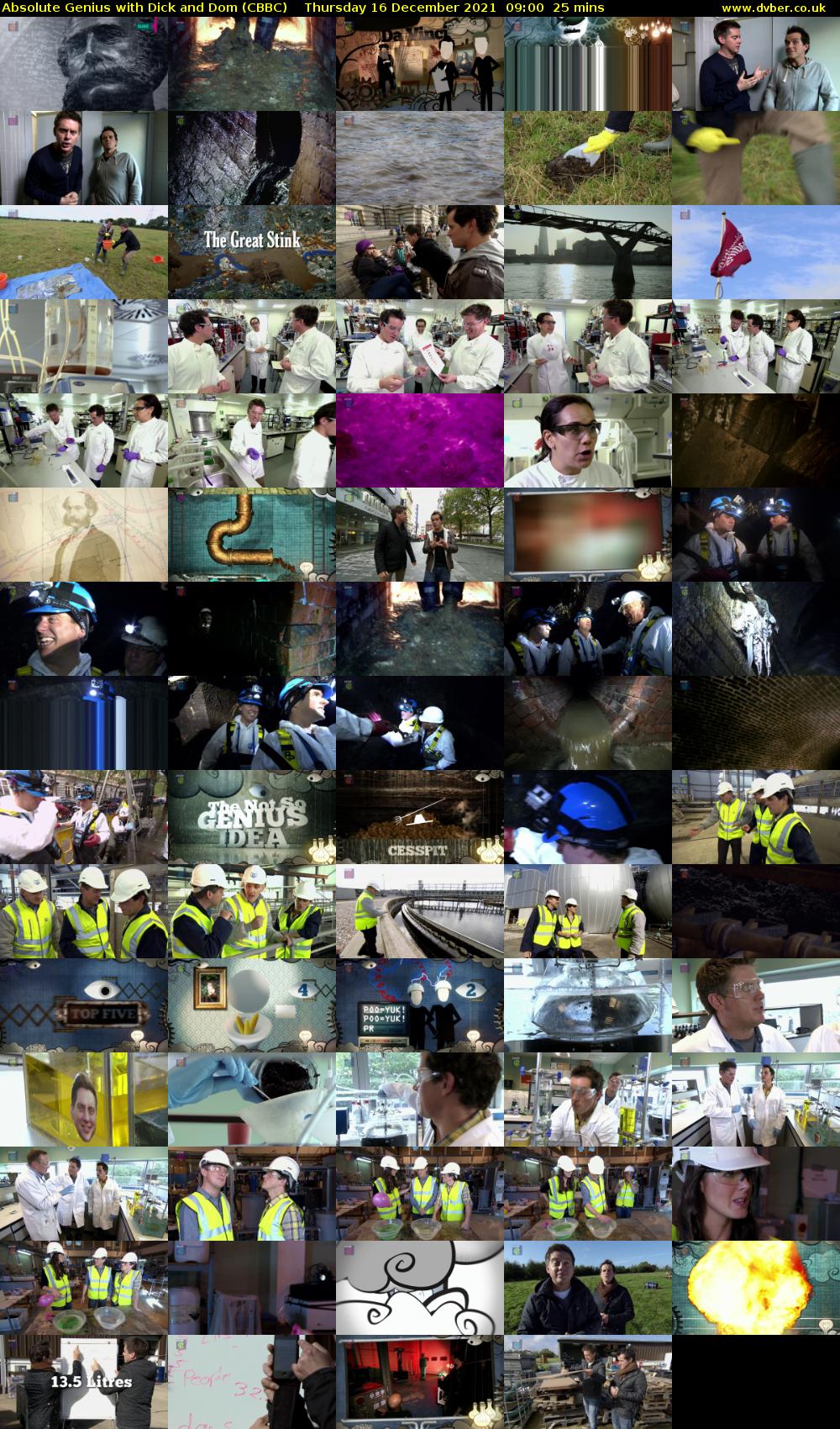 Absolute Genius with Dick and Dom (CBBC) Thursday 16 December 2021 09:00 - 09:25