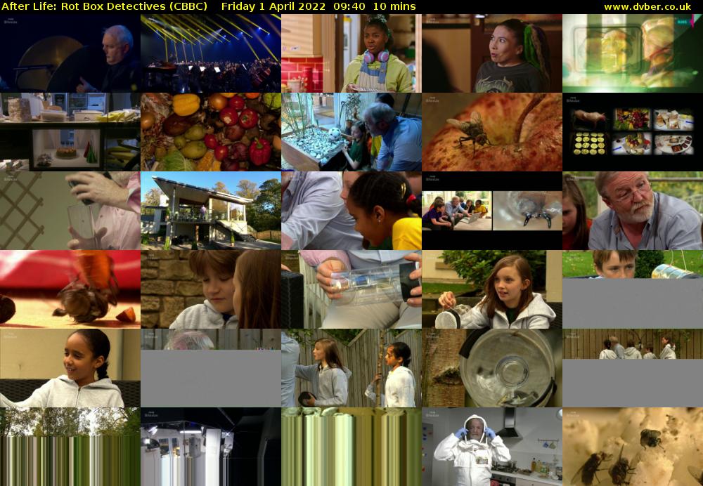 After Life: Rot Box Detectives (CBBC) Friday 1 April 2022 09:40 - 09:50