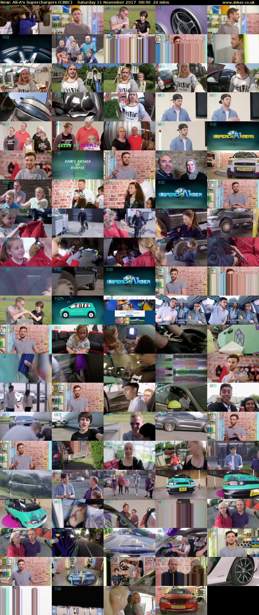 Ali-A's Superchargers (CBBC) Saturday 11 November 2017 08:40 - 09:00