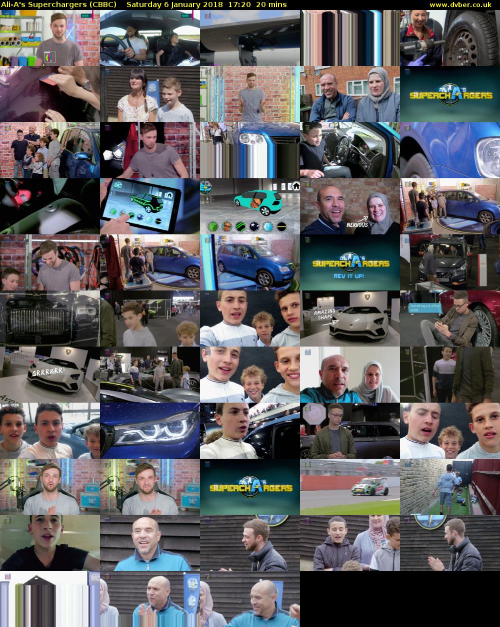 Ali-A's Superchargers (CBBC) Saturday 6 January 2018 17:20 - 17:40