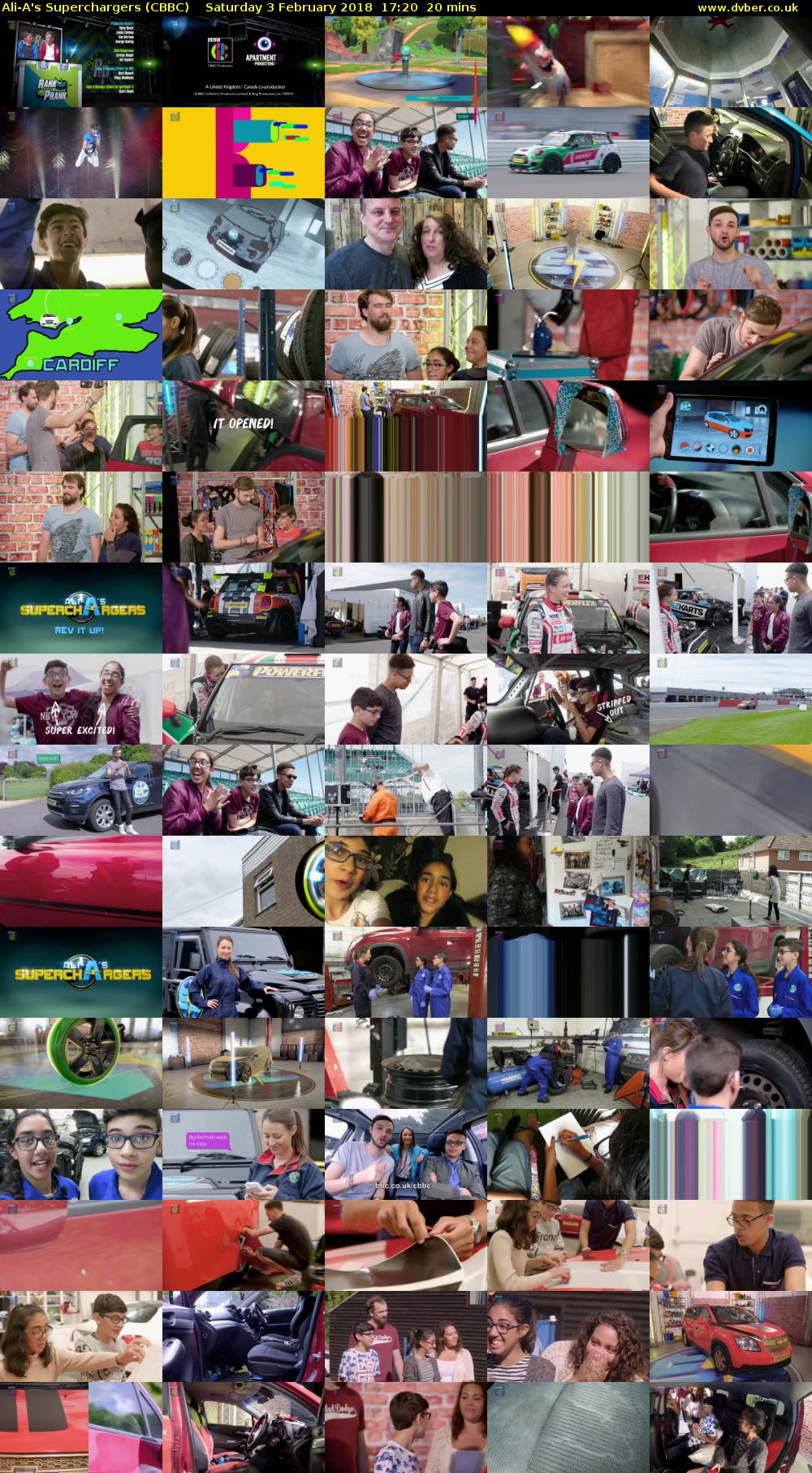 Ali-A's Superchargers (CBBC) Saturday 3 February 2018 17:20 - 17:40