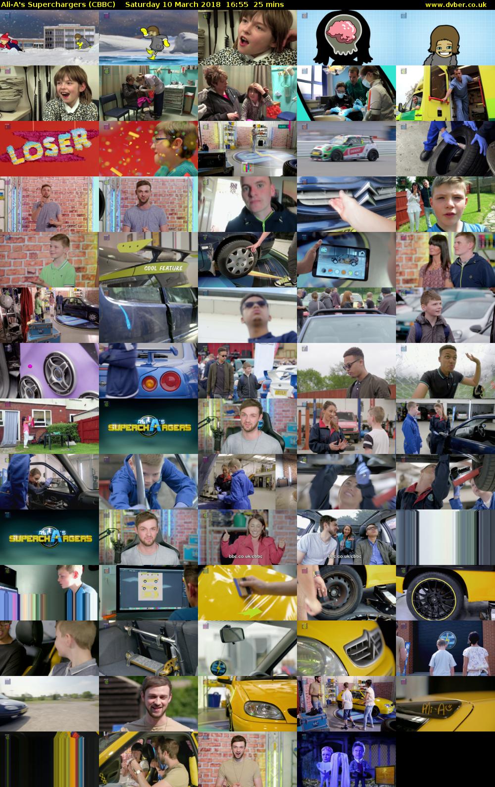 Ali-A's Superchargers (CBBC) Saturday 10 March 2018 16:55 - 17:20