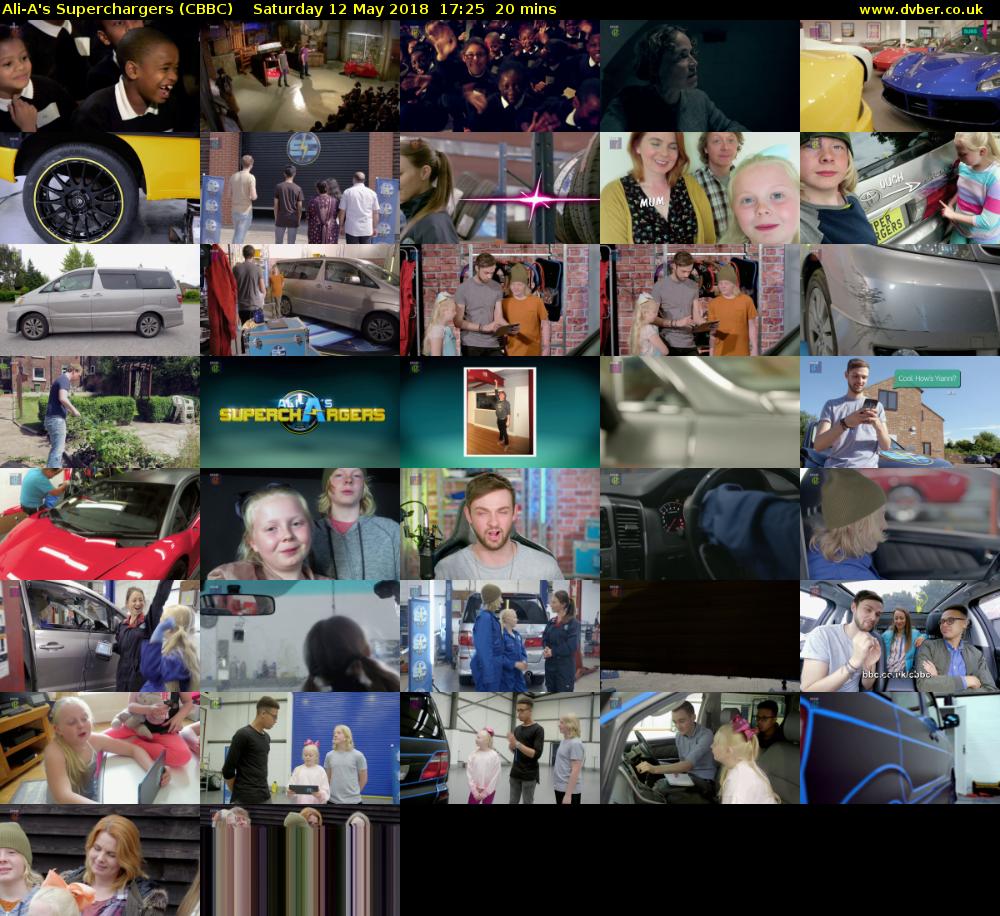 Ali-A's Superchargers (CBBC) Saturday 12 May 2018 17:25 - 17:45