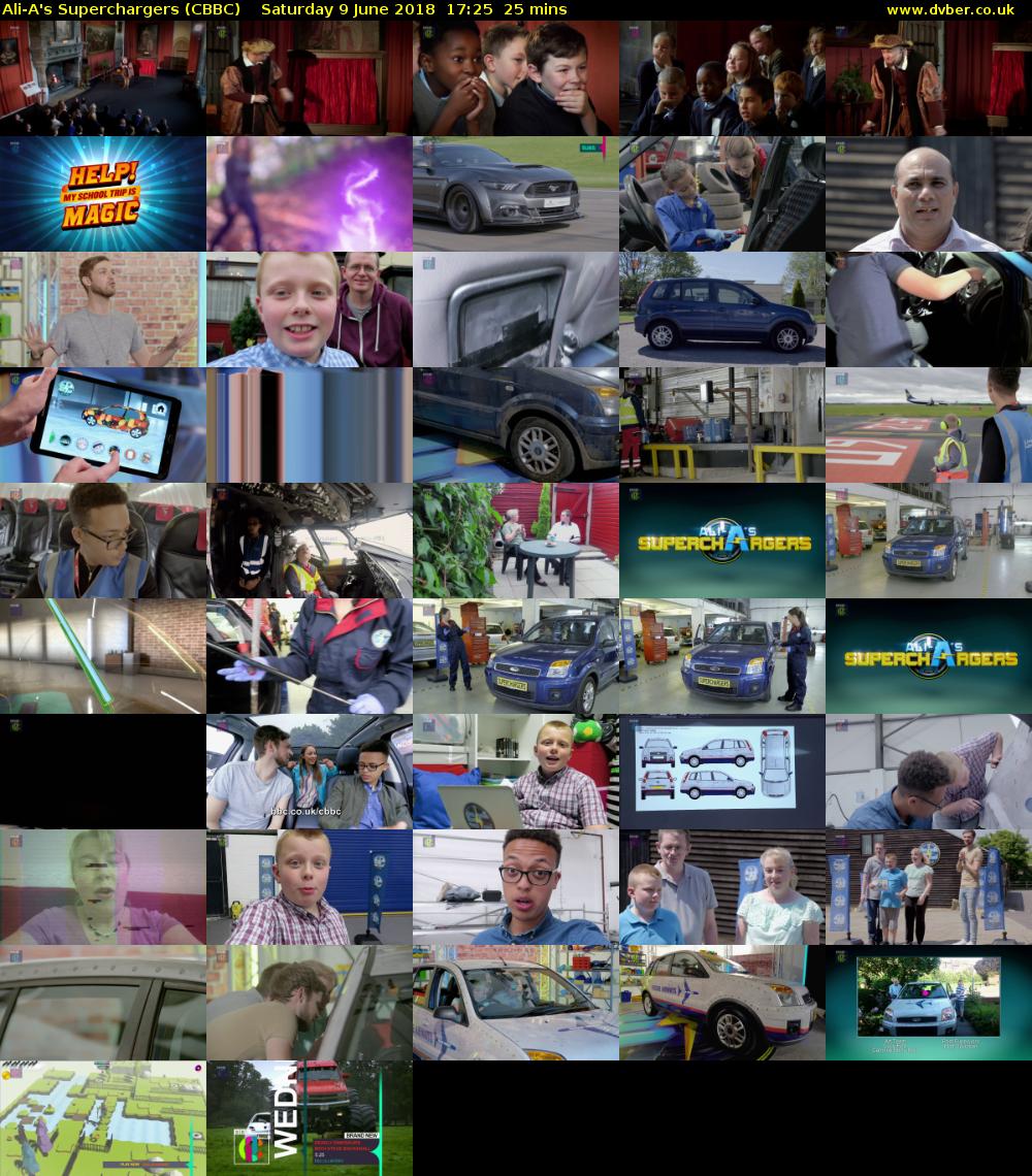 Ali-A's Superchargers (CBBC) Saturday 9 June 2018 17:25 - 17:50