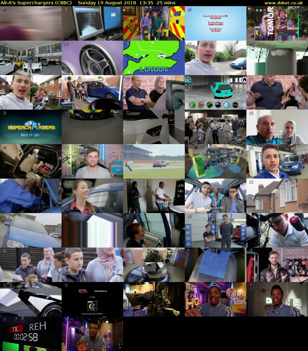 Ali-A's Superchargers (CBBC) Sunday 19 August 2018 13:35 - 14:00