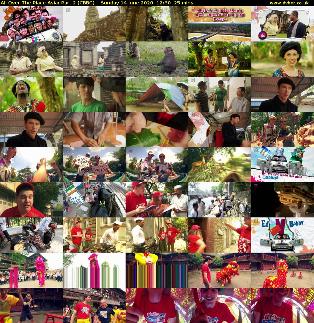 All Over The Place Asia: Part 2 (CBBC) Sunday 14 June 2020 12:30 - 12:55
