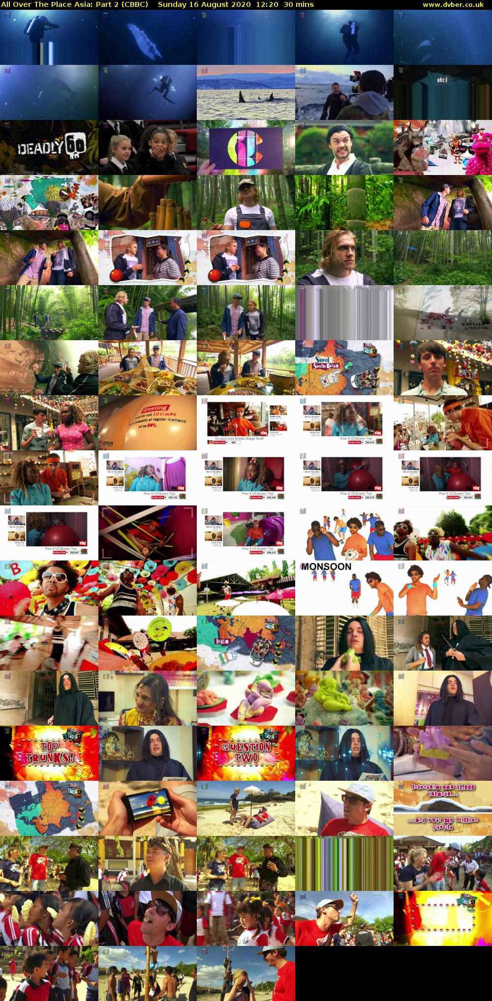 All Over The Place Asia: Part 2 (CBBC) Sunday 16 August 2020 12:20 - 12:50