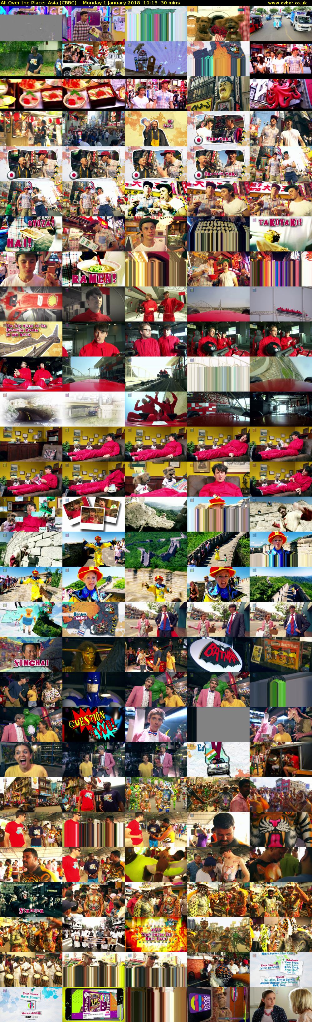 All Over the Place: Asia (CBBC) Monday 1 January 2018 10:15 - 10:45