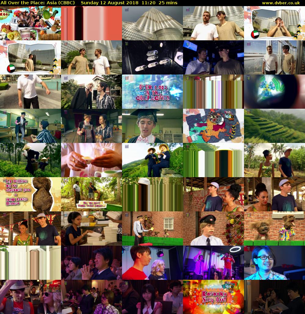 All Over the Place: Asia (CBBC) Sunday 12 August 2018 11:20 - 11:45