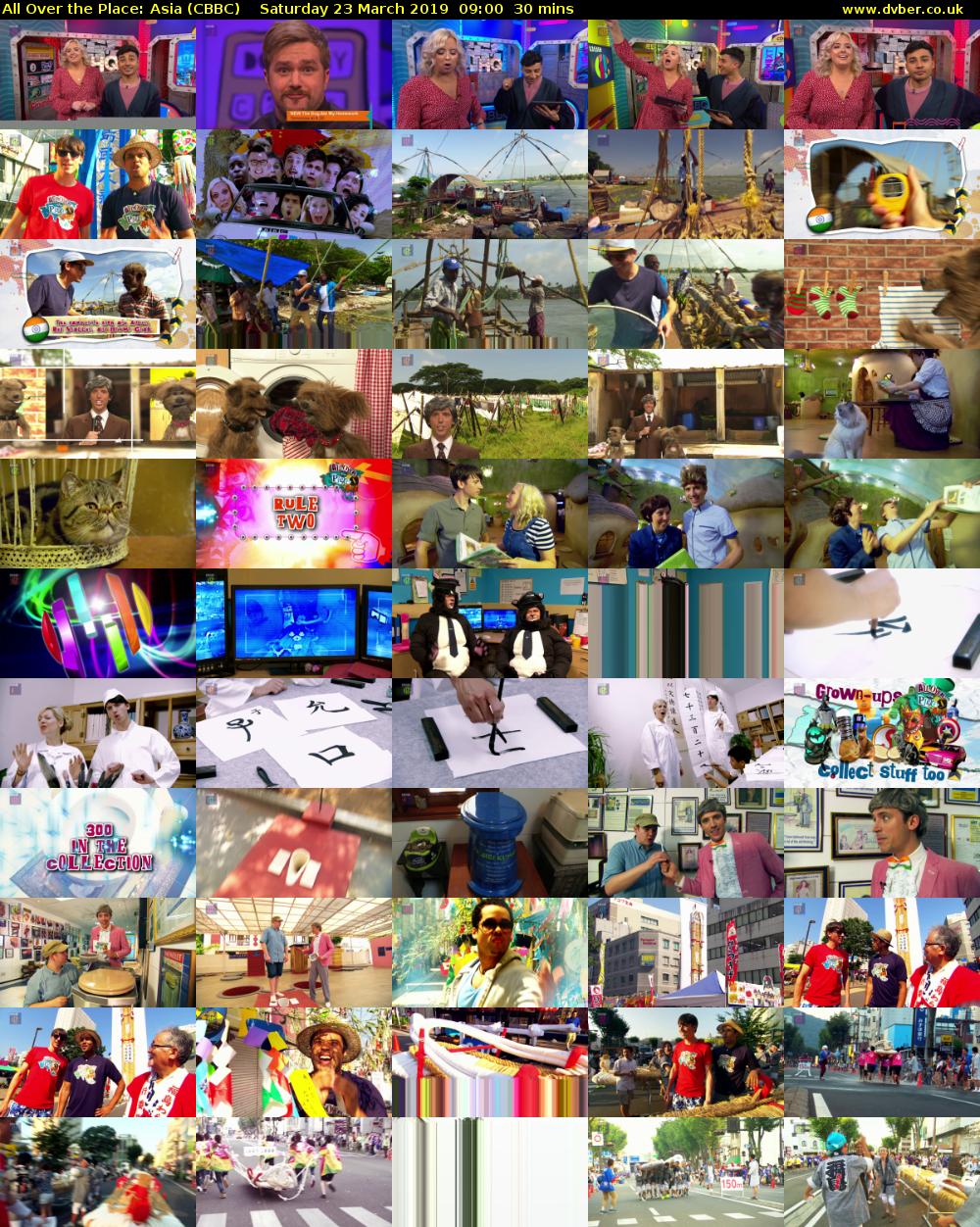 All Over the Place: Asia (CBBC) Saturday 23 March 2019 09:00 - 09:30