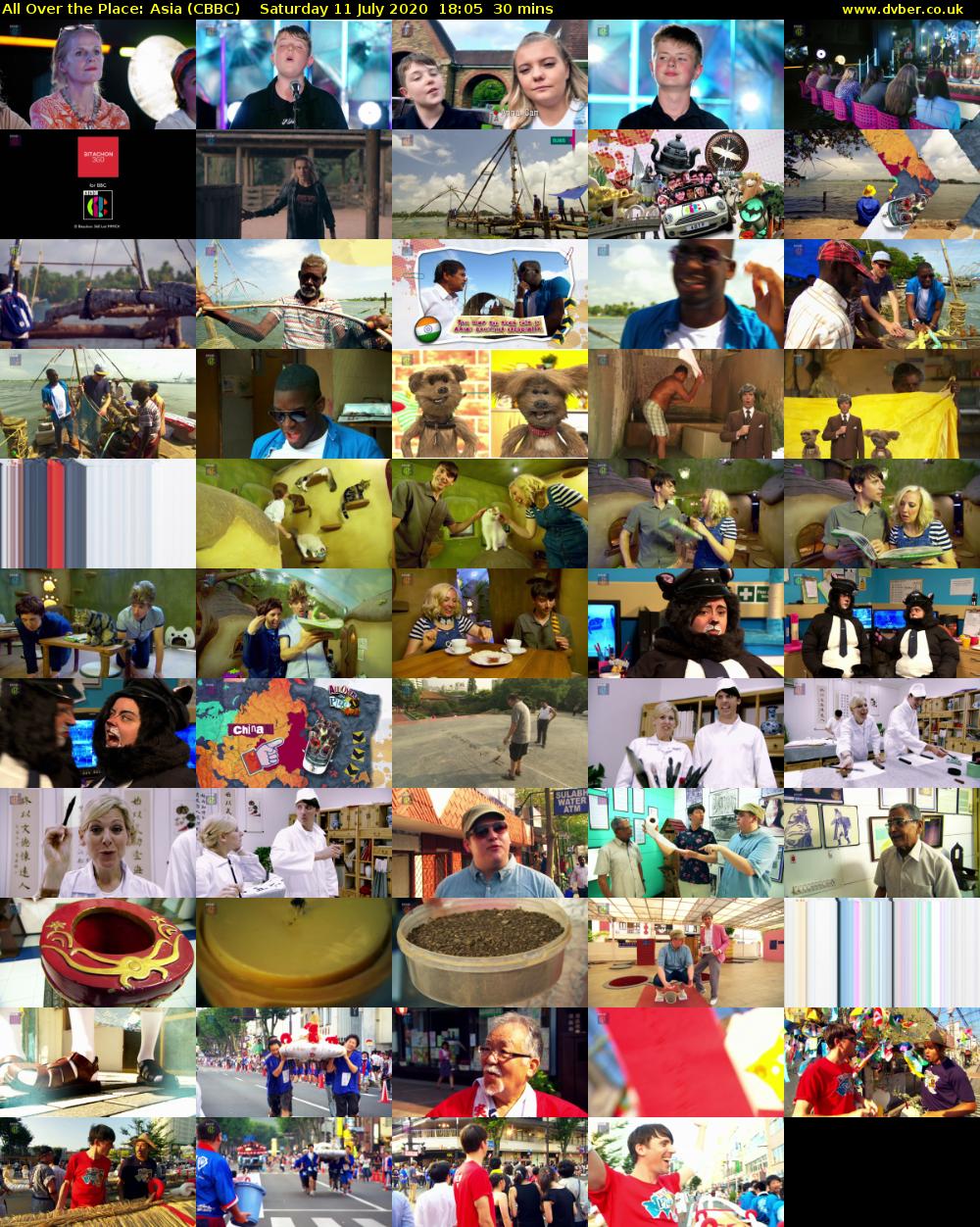 All Over the Place: Asia (CBBC) Saturday 11 July 2020 18:05 - 18:35