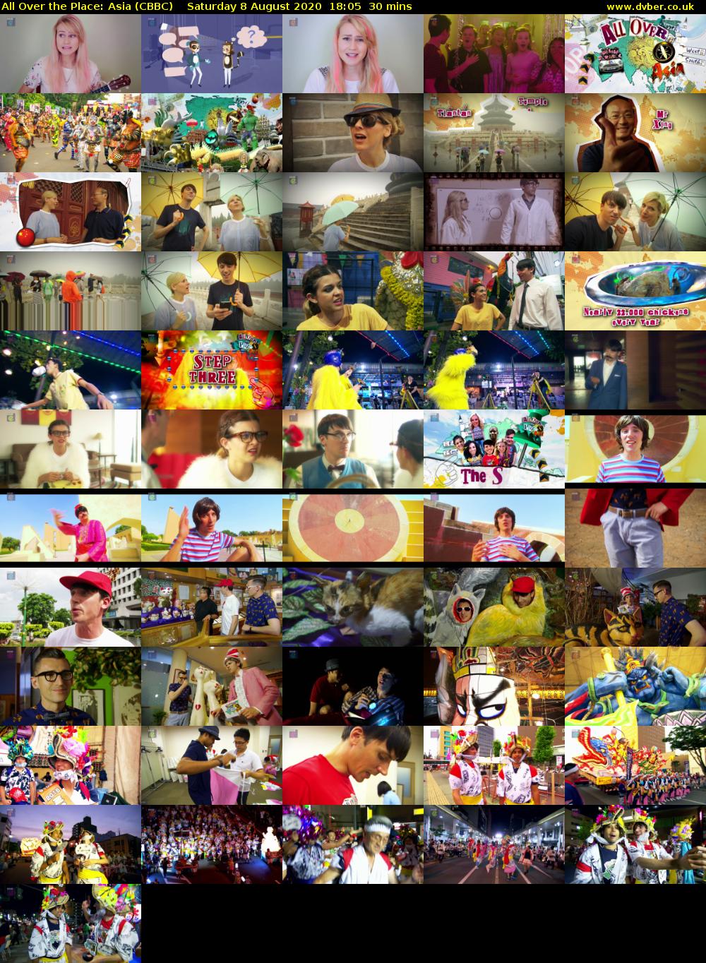All Over the Place: Asia (CBBC) Saturday 8 August 2020 18:05 - 18:35