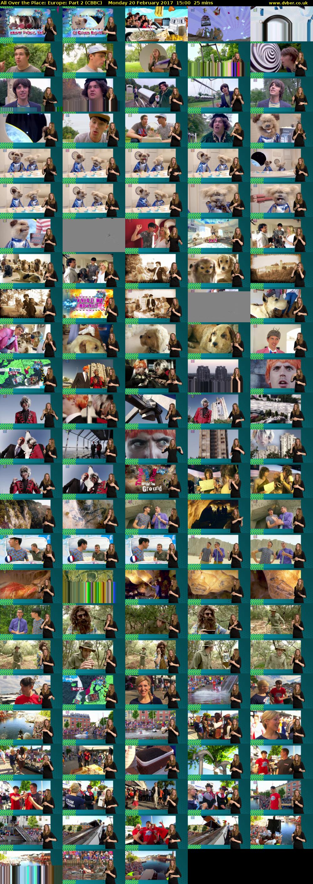 All Over the Place: Europe: Part 2 (CBBC) Monday 20 February 2017 15:00 - 15:25