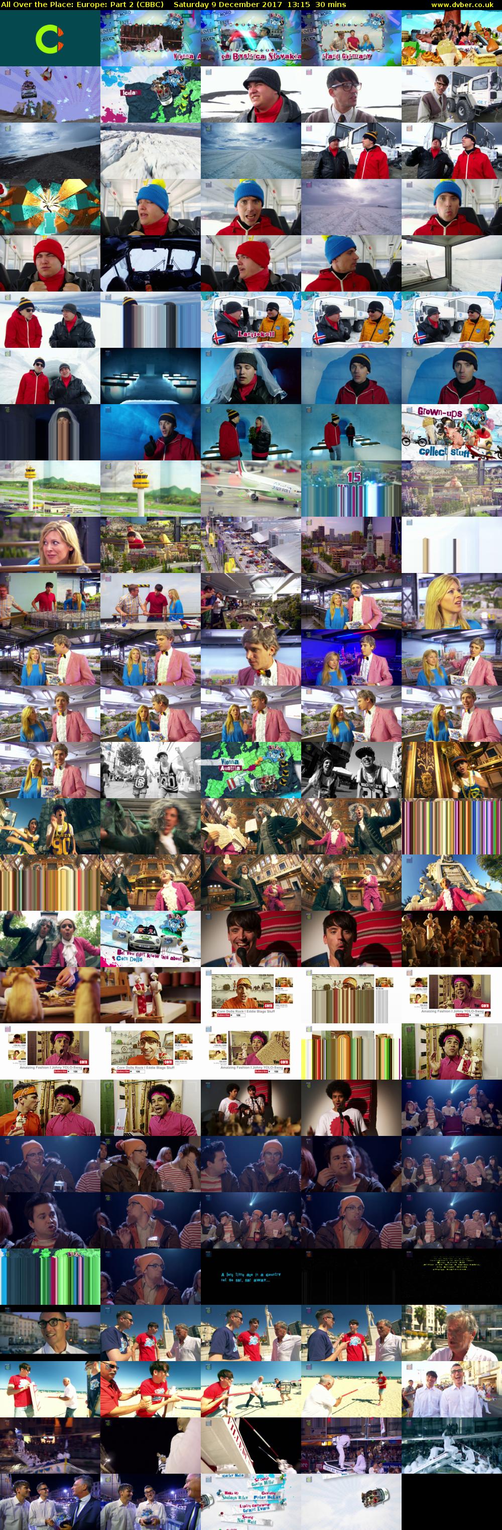 All Over the Place: Europe: Part 2 (CBBC) Saturday 9 December 2017 13:15 - 13:45