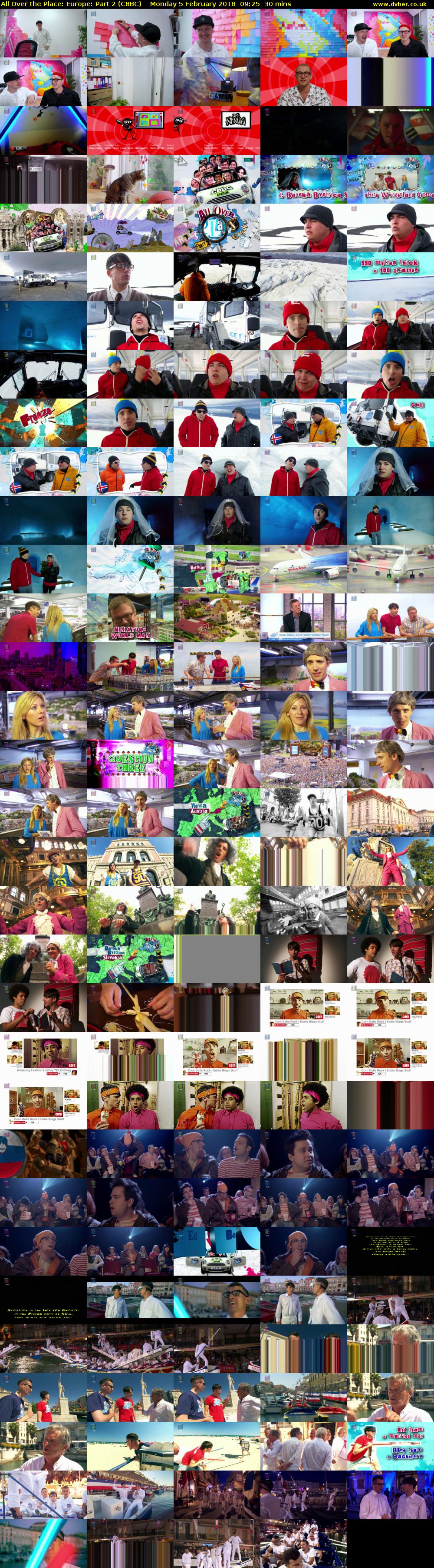 All Over the Place: Europe: Part 2 (CBBC) Monday 5 February 2018 09:25 - 09:55
